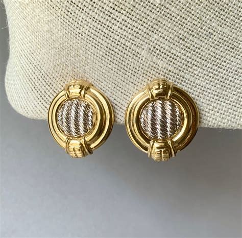 givenchy gold tone earrings|vintage givenchy earrings.